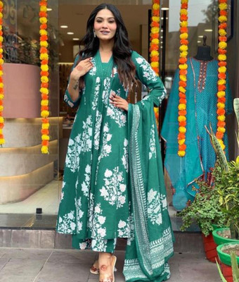 StarLoom EZ Printed Kurta, Trouser/Pant & Dupatta Set