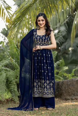 Sashay Boutique Women Kurta Palazzo Dupatta Set