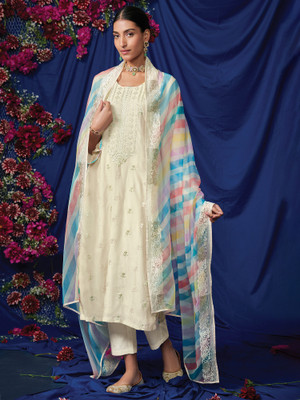 Indo Era Women Kurta Pant Dupatta Set
