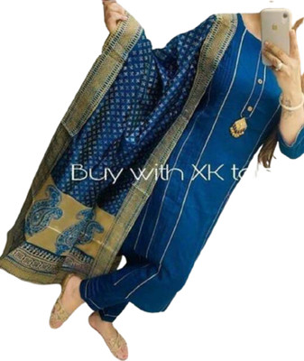 KDTEX Women Kurta Pant Dupatta Set