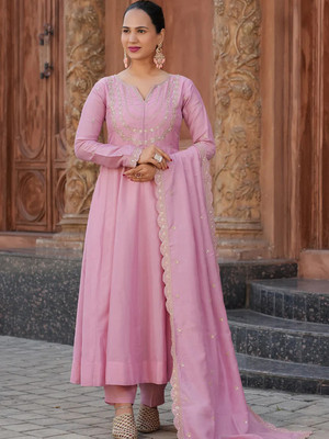 Aksharam Women Kurta Churidar Dupatta Set