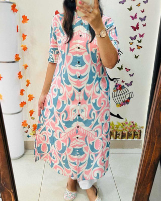 LEHERIYA LOOKS Women Kurti Pant Set