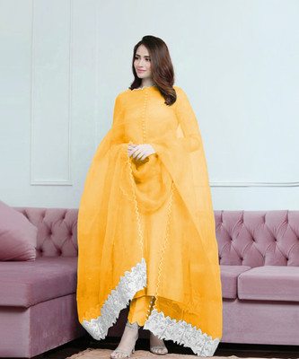 DD's creation Women Kurti Pant Attached Dupatta Set