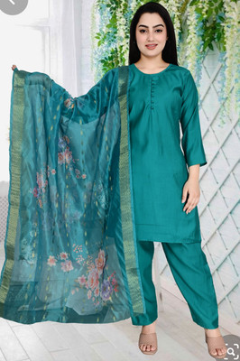 Khuushboo Int Women Kurta Pant Dupatta Set