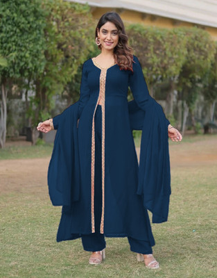 Aarya Ethnic Center Women Kurta Palazzo Dupatta Set