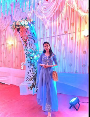 AMALAK Women Kurti Palazzo Dupatta Set