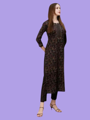 U CREATION Women Ethnic Top Pyjama Set