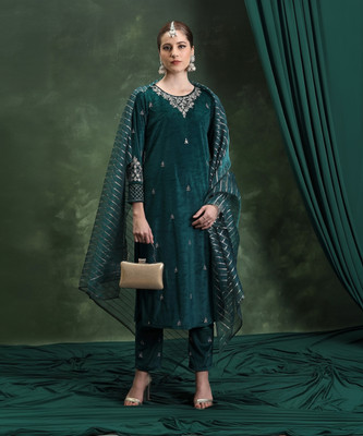 Vishudh Women Kurta Pant Dupatta Set