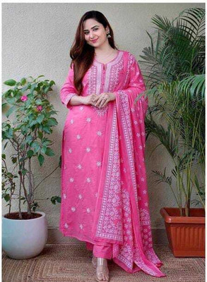 karodiwaal collection Women Kurta Pant Dupatta Set