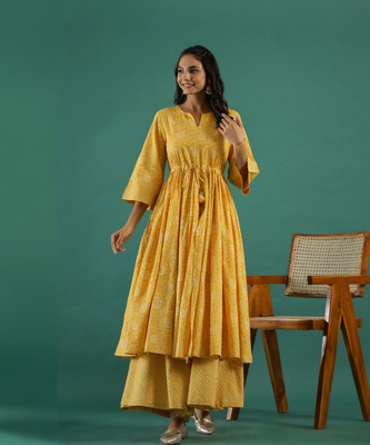 Sangria Women Kurti Sharara Set