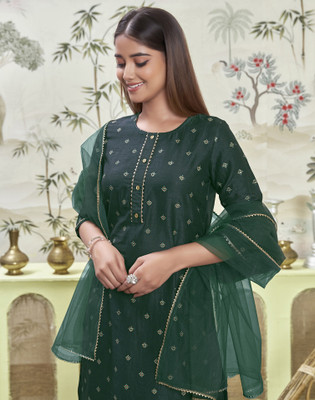 Skylee Women Kurta Pant Dupatta Set