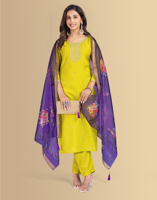 Shyam Fashion Women Kurti Pant Attached Dupatta Set