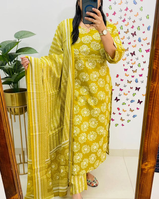 TEO DORI Women Kurti Pant Attached Dupatta Set