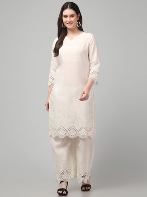 FamBee Women Kurti Palazzo Set