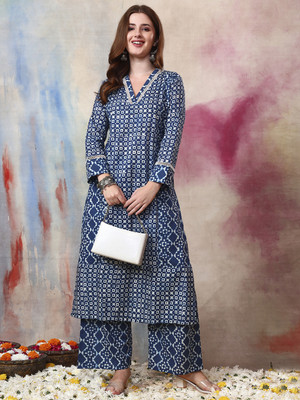 Tissu Women Kurta Palazzo Set