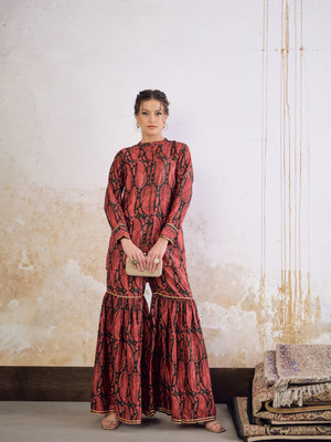 Shae by SASSAFRAS Women Crop Top Sharara Set