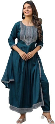 PANJURLI Women Palazzo Dupatta Set