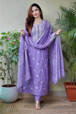 SHREECOLLECTION Women Kurta Pant Dupatta Set