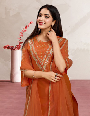 Divastri Women Kurta Pant Dupatta Set