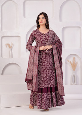 RIVISHA Women Kurta Skirt Dupatta Set