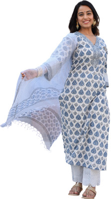 Sidhidata Women Kurta Pant Dupatta Set