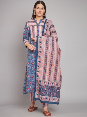 ANOUK Women Kurta Pant Attached Dupatta Set