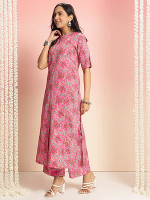 Isha e Kart Women Kurti Palazzo Set