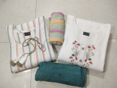 Chafi Collection Women Kurti Pant Dupatta Set