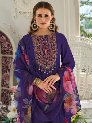 Indo Era Women Kurta Pant Dupatta Set