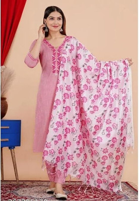 PRAVIK Women Kurti Pant Dupatta Set