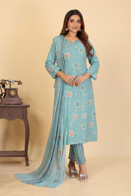Larqi Women Kurta Pant Dupatta Set
