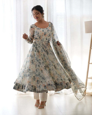 HouseOfCommon Women Ethnic Top Dupatta Set