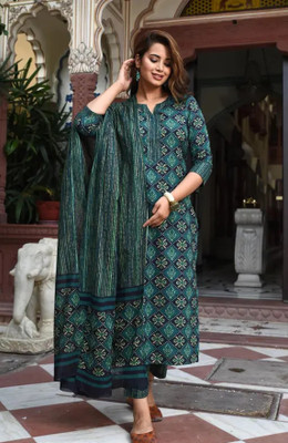 MAA FAB Women Kurti Pant Dupatta Set