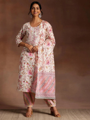 SHELOOM Women Kurti Pyjama Dupatta Set