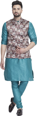 B BEN Men Kurta Pyjama Ethnic Jacket Set