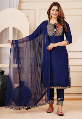 smf Women Kurta Pant Dupatta Set