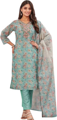 Phyoli Women Kurta Pyjama Dupatta Set