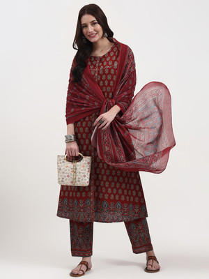 Yufta Women Kurta Pant Dupatta Set