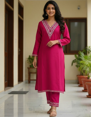 ZCN Women Kurti Pant Set