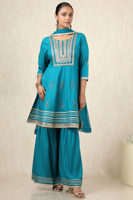 soch Women Kurta Sharara Dupatta Set