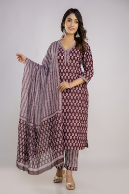 RA CREATION Women Kurti Pyjama Dupatta Set
