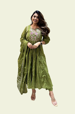 KOTRONS Women Kurti Pant Dupatta Set