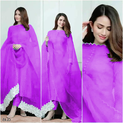 Aatvi Women Kurta Pant Attached Dupatta Set