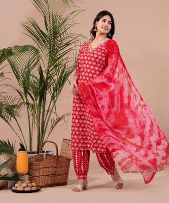 PINKLABEL Women Kurta Patiala Dupatta Set