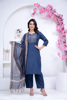 Preetshri Women Kurta Pant Dupatta Set