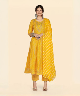 VBUYZ Women Kurta Pant Dupatta Set