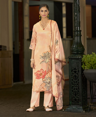 MOJILAA Women Kurta Pant Dupatta Set