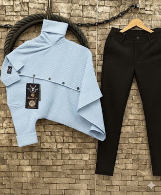 Black Deer Men Shirt Pant Set