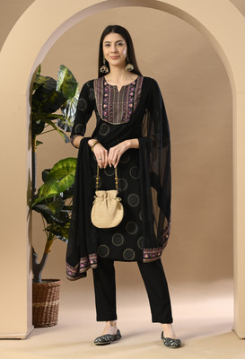 LYCHNIS Printed Kurta, Trouser/Pant & Dupatta Set
