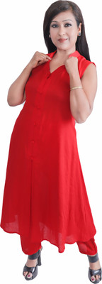 DRESSED UP DIVAS Women Kurti Palazzo Set